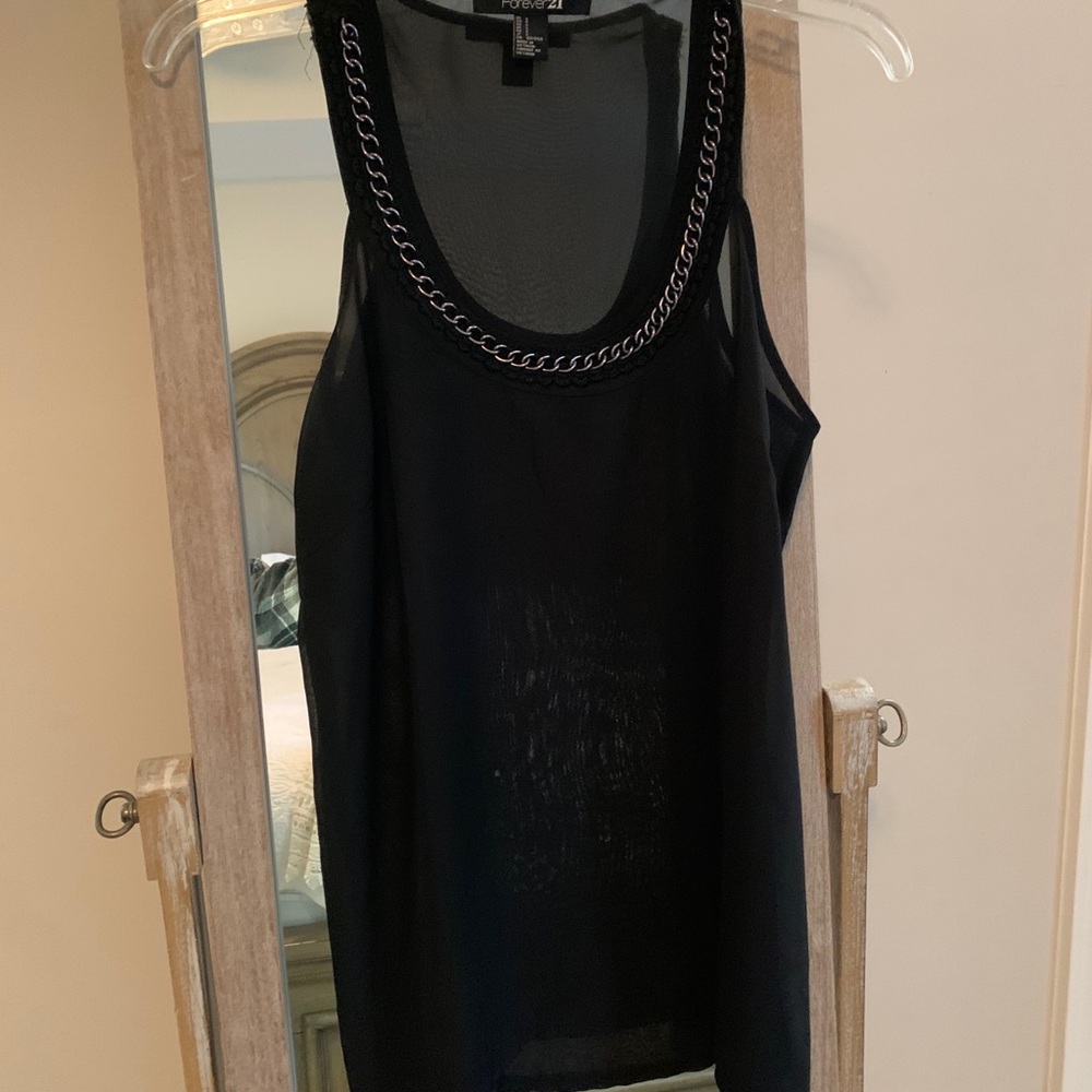 Black tank top